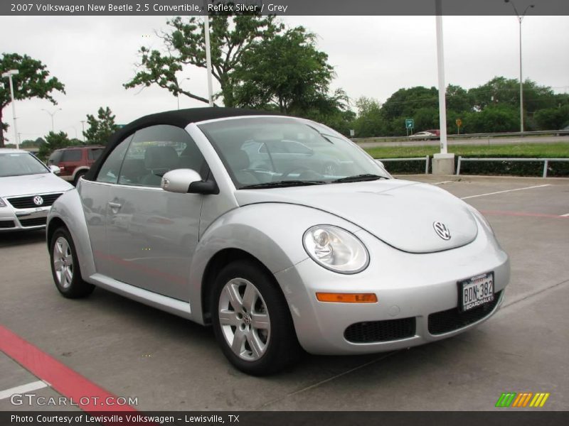 Reflex Silver / Grey 2007 Volkswagen New Beetle 2.5 Convertible