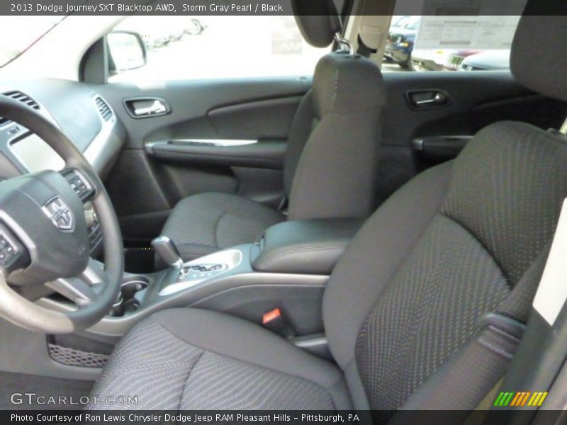 Front Seat of 2013 Journey SXT Blacktop AWD
