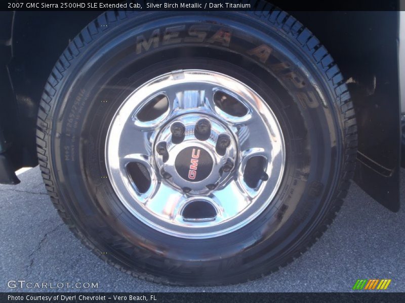 Silver Birch Metallic / Dark Titanium 2007 GMC Sierra 2500HD SLE Extended Cab