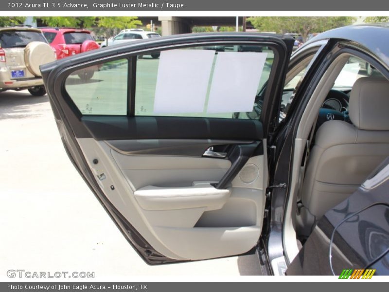 Graphite Luster Metallic / Taupe 2012 Acura TL 3.5 Advance