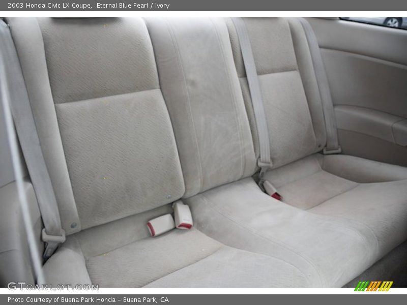 Eternal Blue Pearl / Ivory 2003 Honda Civic LX Coupe