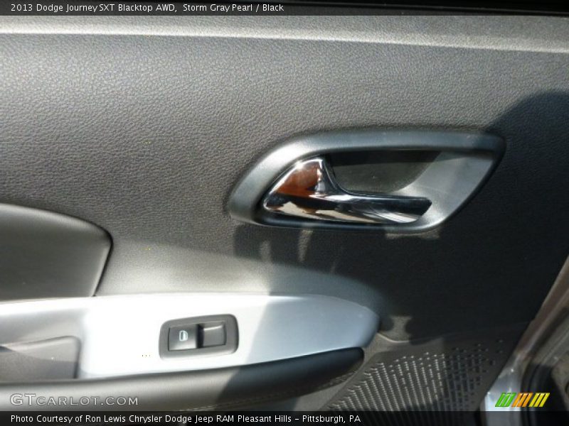 Storm Gray Pearl / Black 2013 Dodge Journey SXT Blacktop AWD