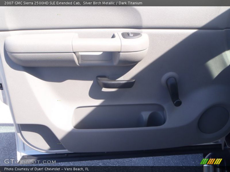 Silver Birch Metallic / Dark Titanium 2007 GMC Sierra 2500HD SLE Extended Cab