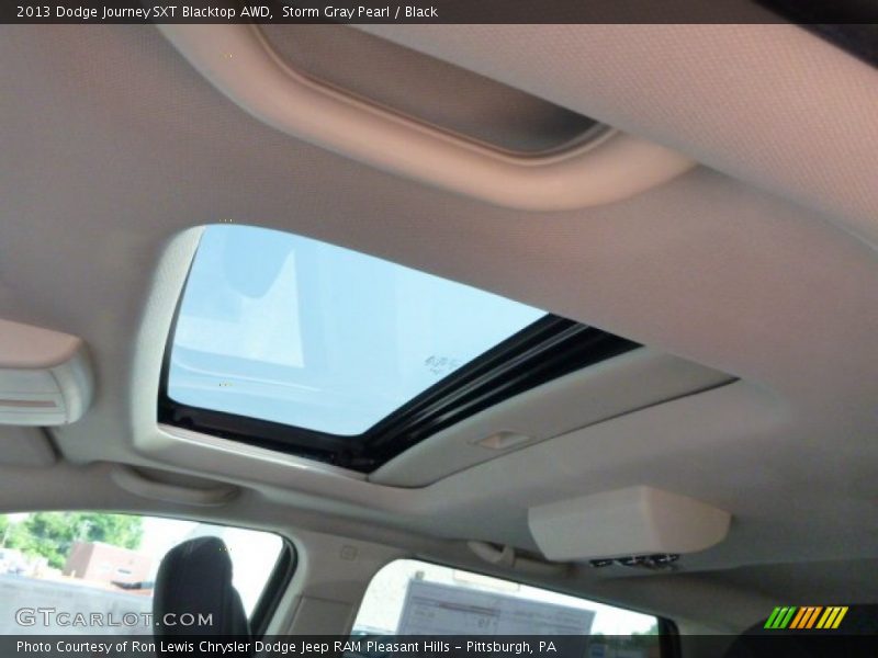 Storm Gray Pearl / Black 2013 Dodge Journey SXT Blacktop AWD