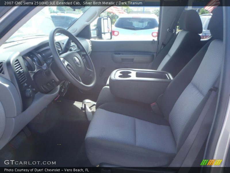 Silver Birch Metallic / Dark Titanium 2007 GMC Sierra 2500HD SLE Extended Cab