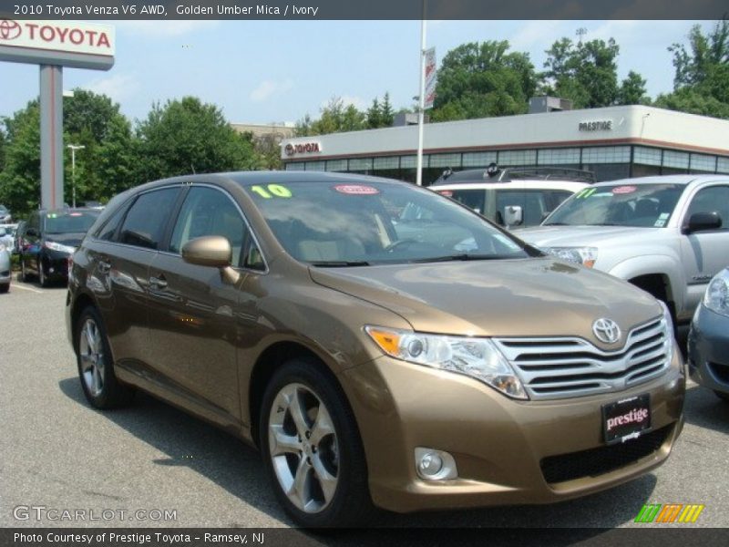 Golden Umber Mica / Ivory 2010 Toyota Venza V6 AWD