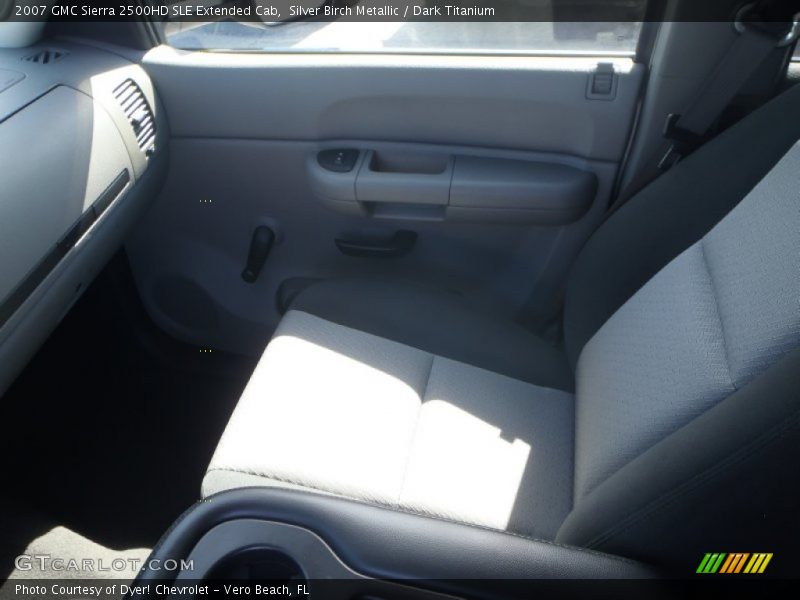 Silver Birch Metallic / Dark Titanium 2007 GMC Sierra 2500HD SLE Extended Cab