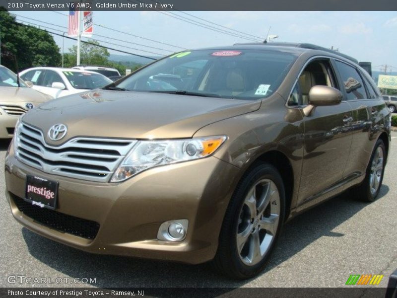 Golden Umber Mica / Ivory 2010 Toyota Venza V6 AWD