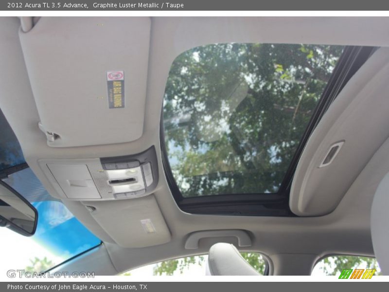 Graphite Luster Metallic / Taupe 2012 Acura TL 3.5 Advance