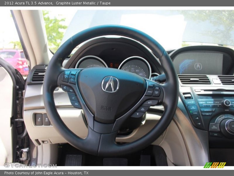 Graphite Luster Metallic / Taupe 2012 Acura TL 3.5 Advance