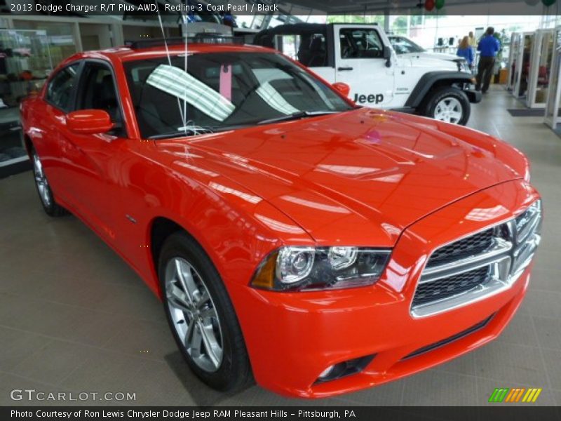 Redline 3 Coat Pearl / Black 2013 Dodge Charger R/T Plus AWD