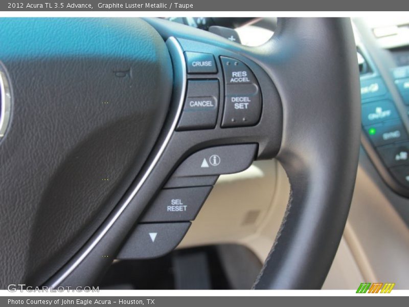 Graphite Luster Metallic / Taupe 2012 Acura TL 3.5 Advance