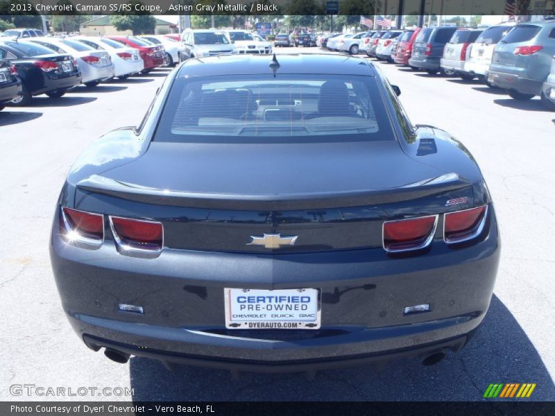 Ashen Gray Metallic / Black 2013 Chevrolet Camaro SS/RS Coupe