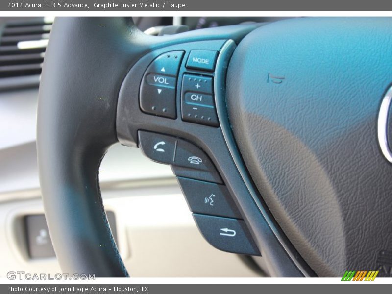 Graphite Luster Metallic / Taupe 2012 Acura TL 3.5 Advance