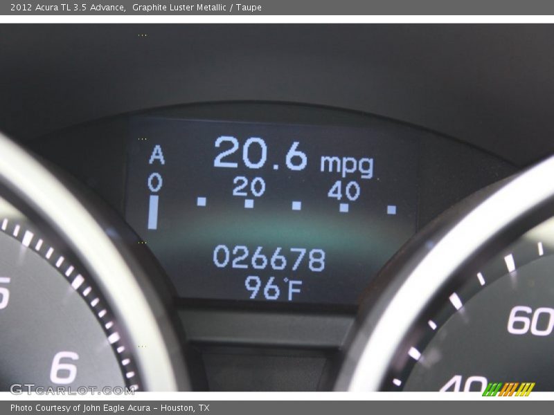 Graphite Luster Metallic / Taupe 2012 Acura TL 3.5 Advance