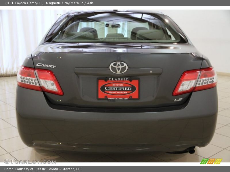 Magnetic Gray Metallic / Ash 2011 Toyota Camry LE
