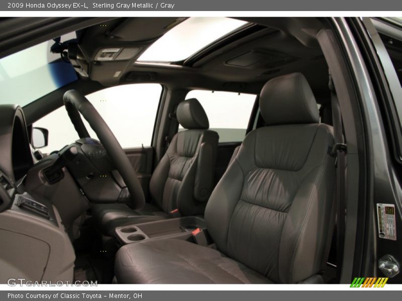 Sterling Gray Metallic / Gray 2009 Honda Odyssey EX-L