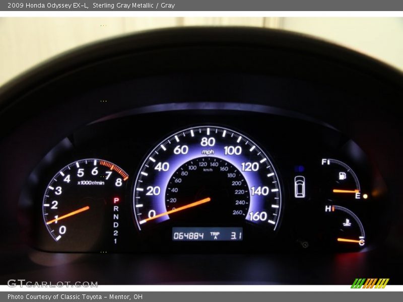 2009 Odyssey EX-L EX-L Gauges