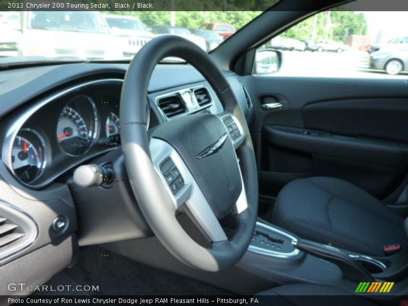 Black / Black 2013 Chrysler 200 Touring Sedan