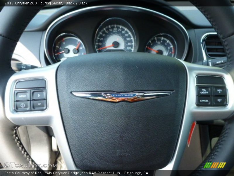 Black / Black 2013 Chrysler 200 Touring Sedan