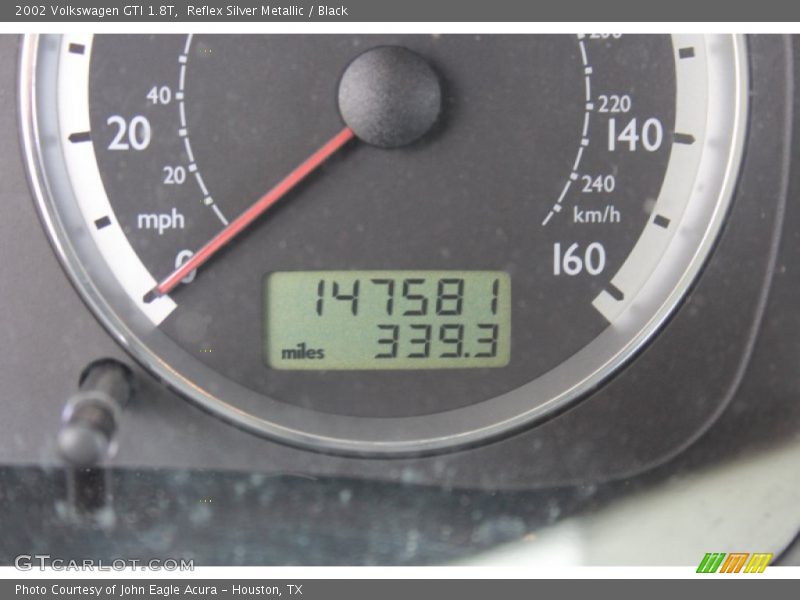 Reflex Silver Metallic / Black 2002 Volkswagen GTI 1.8T