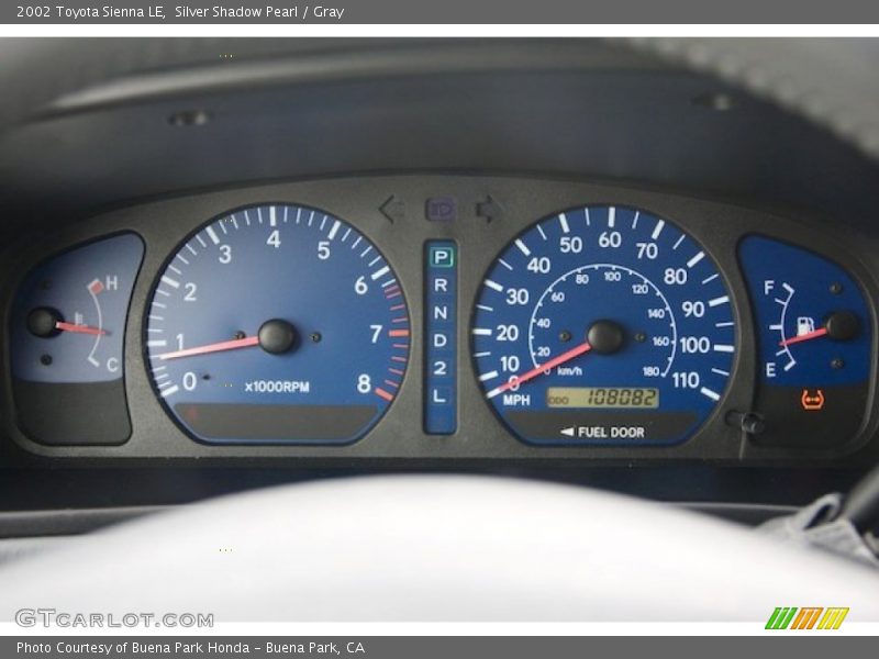  2002 Sienna LE LE Gauges