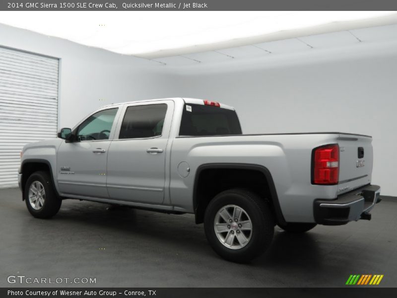 Quicksilver Metallic / Jet Black 2014 GMC Sierra 1500 SLE Crew Cab