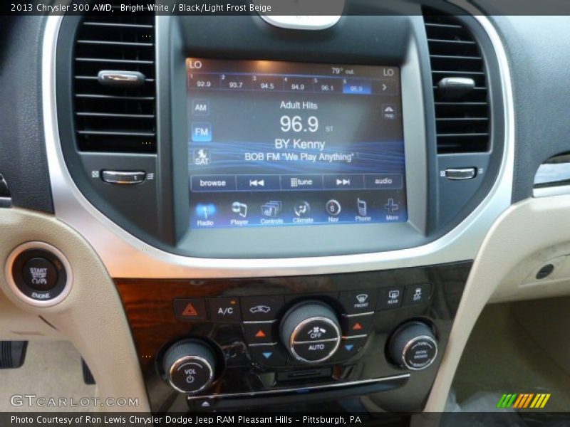 Bright White / Black/Light Frost Beige 2013 Chrysler 300 AWD