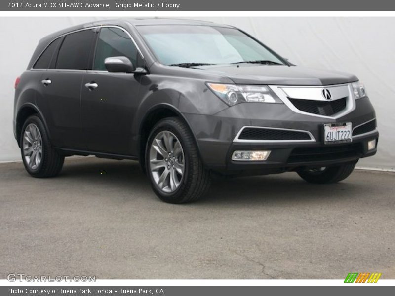 Grigio Metallic / Ebony 2012 Acura MDX SH-AWD Advance