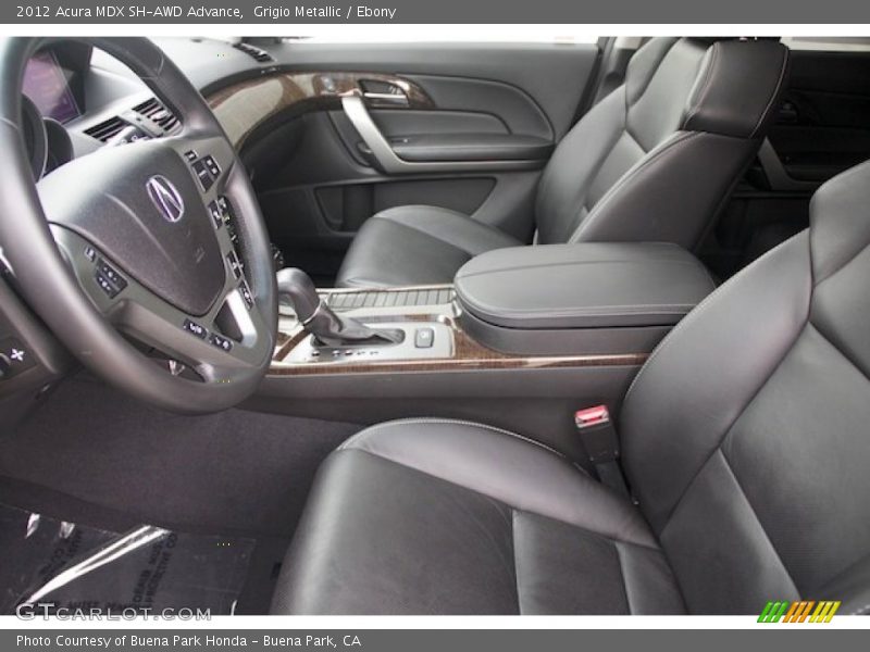 Grigio Metallic / Ebony 2012 Acura MDX SH-AWD Advance
