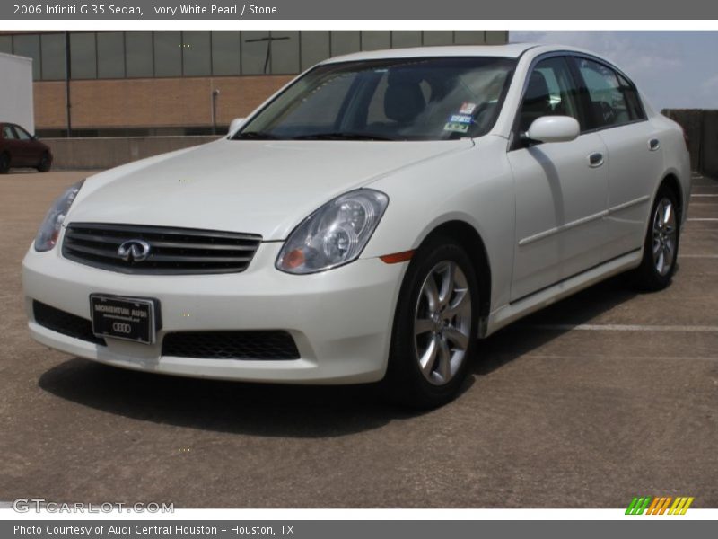 Ivory White Pearl / Stone 2006 Infiniti G 35 Sedan