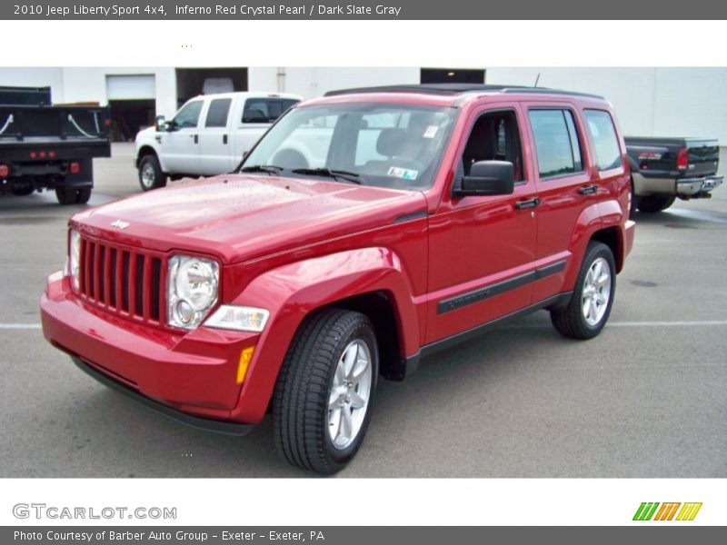 Inferno Red Crystal Pearl / Dark Slate Gray 2010 Jeep Liberty Sport 4x4