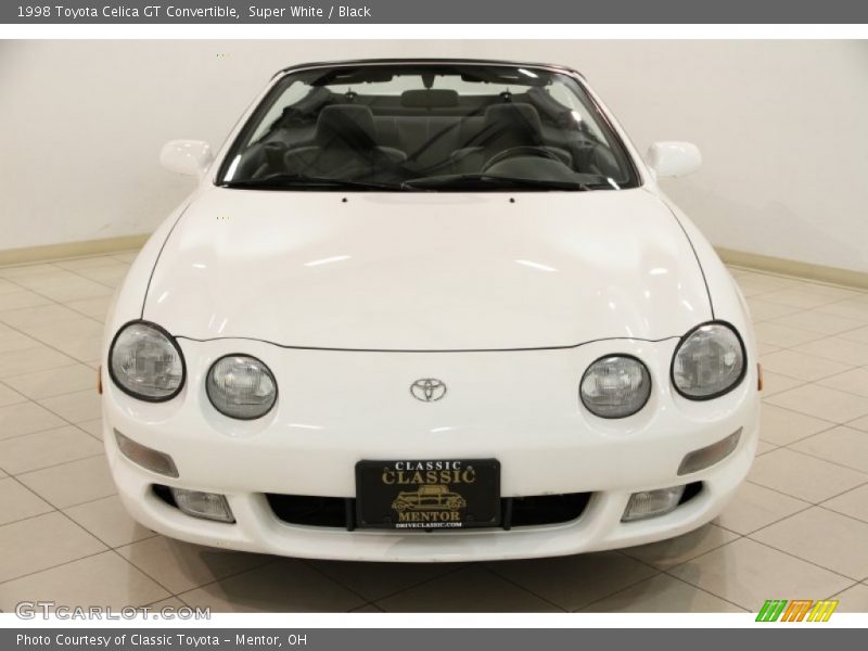 Super White / Black 1998 Toyota Celica GT Convertible