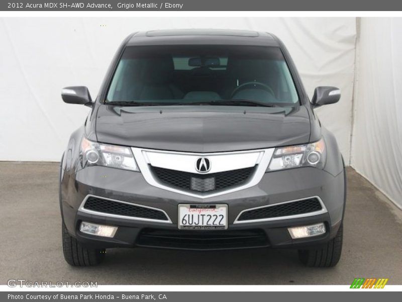 Grigio Metallic / Ebony 2012 Acura MDX SH-AWD Advance