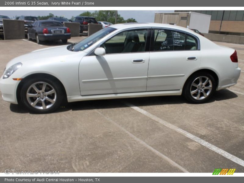 Ivory White Pearl / Stone 2006 Infiniti G 35 Sedan