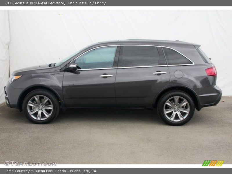 Grigio Metallic / Ebony 2012 Acura MDX SH-AWD Advance