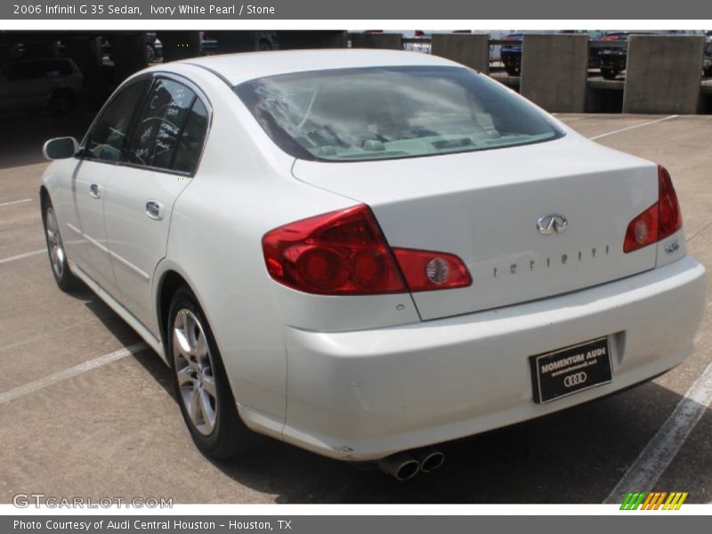 Ivory White Pearl / Stone 2006 Infiniti G 35 Sedan