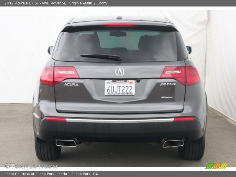 Grigio Metallic / Ebony 2012 Acura MDX SH-AWD Advance