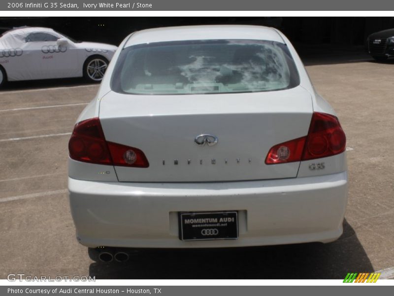 Ivory White Pearl / Stone 2006 Infiniti G 35 Sedan