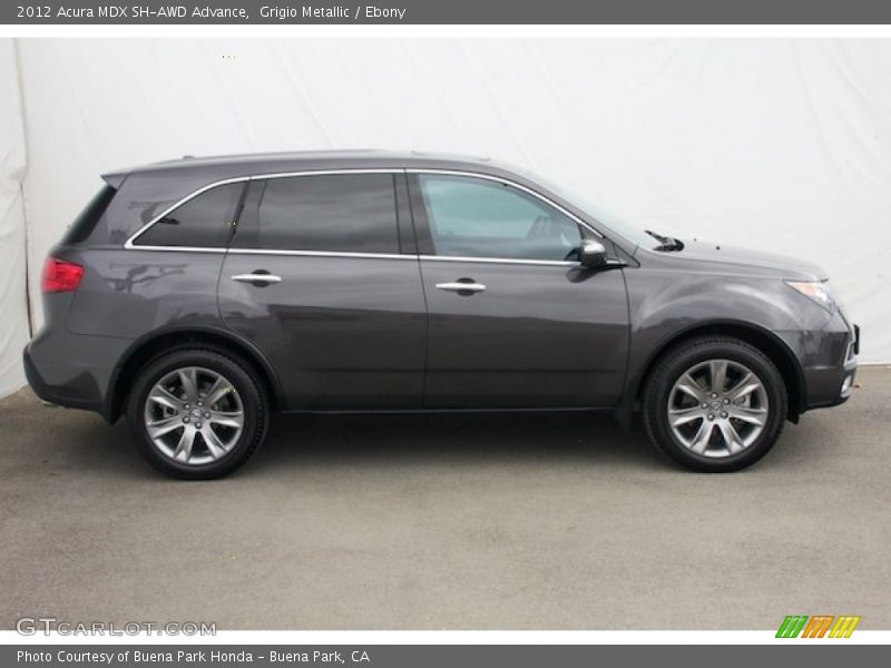Grigio Metallic / Ebony 2012 Acura MDX SH-AWD Advance