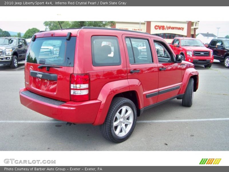 Inferno Red Crystal Pearl / Dark Slate Gray 2010 Jeep Liberty Sport 4x4
