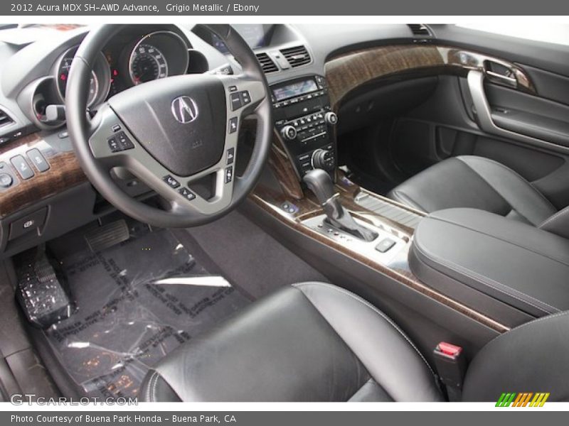 Grigio Metallic / Ebony 2012 Acura MDX SH-AWD Advance