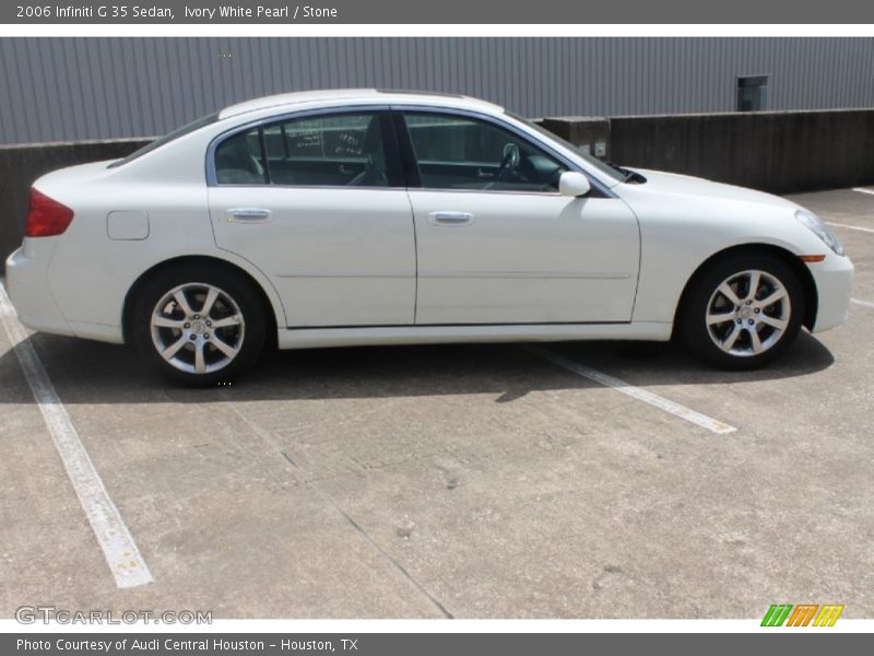 Ivory White Pearl / Stone 2006 Infiniti G 35 Sedan