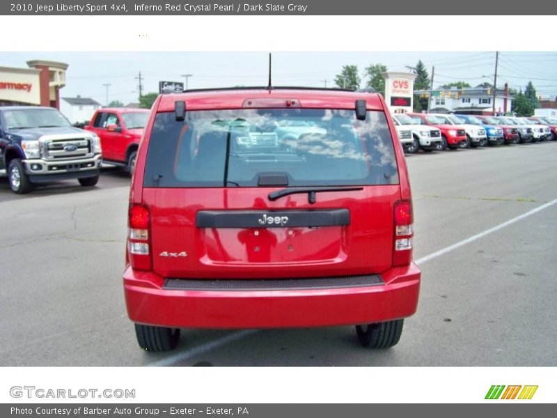 Inferno Red Crystal Pearl / Dark Slate Gray 2010 Jeep Liberty Sport 4x4