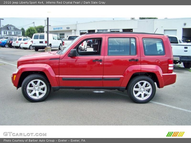 Inferno Red Crystal Pearl / Dark Slate Gray 2010 Jeep Liberty Sport 4x4