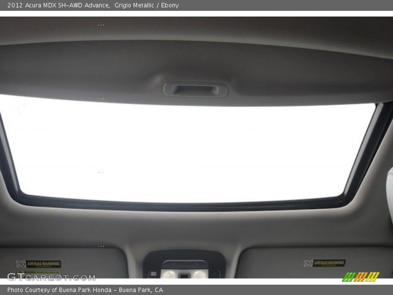 Grigio Metallic / Ebony 2012 Acura MDX SH-AWD Advance
