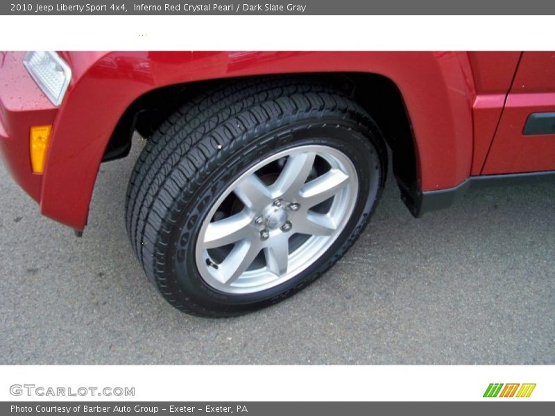 Inferno Red Crystal Pearl / Dark Slate Gray 2010 Jeep Liberty Sport 4x4