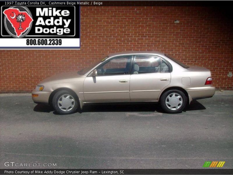 Cashmere Beige Metallic / Beige 1997 Toyota Corolla DX