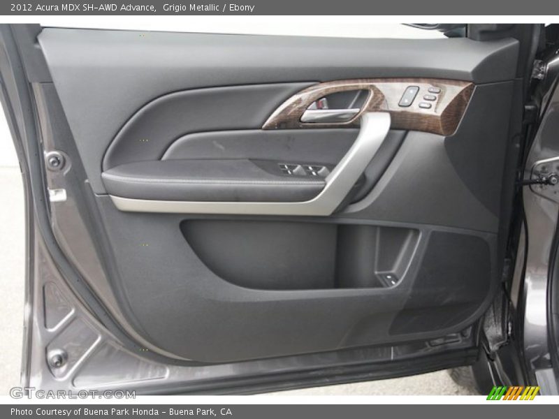 Grigio Metallic / Ebony 2012 Acura MDX SH-AWD Advance