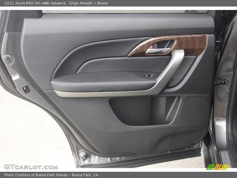 Grigio Metallic / Ebony 2012 Acura MDX SH-AWD Advance